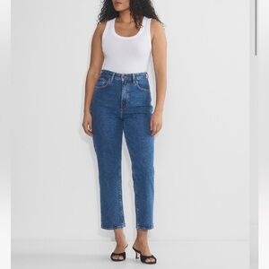 Denim Forum Rowan Super High Rise Curve Fit Anke Jeans